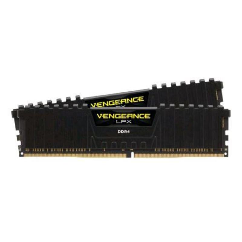 Corsair vengeance lpx cmk32gx4m2e3200c16 kit memoria ram 2x16gb 32gb totali 3.200mhz tecnologia ddr4 tipologia dimm black