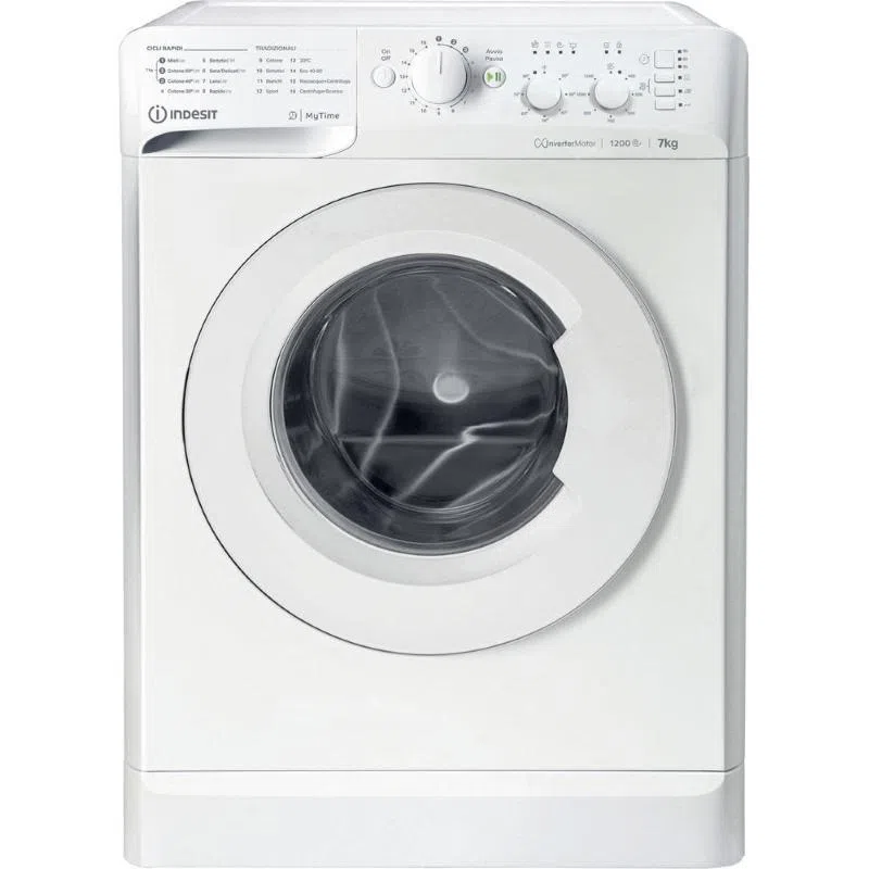 Indesit Lavatrice 7kg Inverter A 1200giri Mtwc 71296 W It 8050147717615