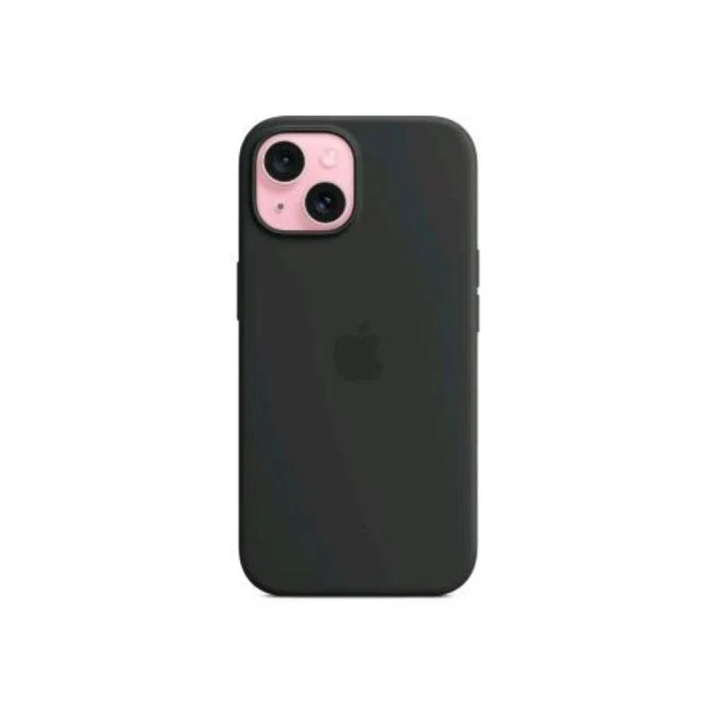 Apple iphone 15 custodia magsafe in silicone nero