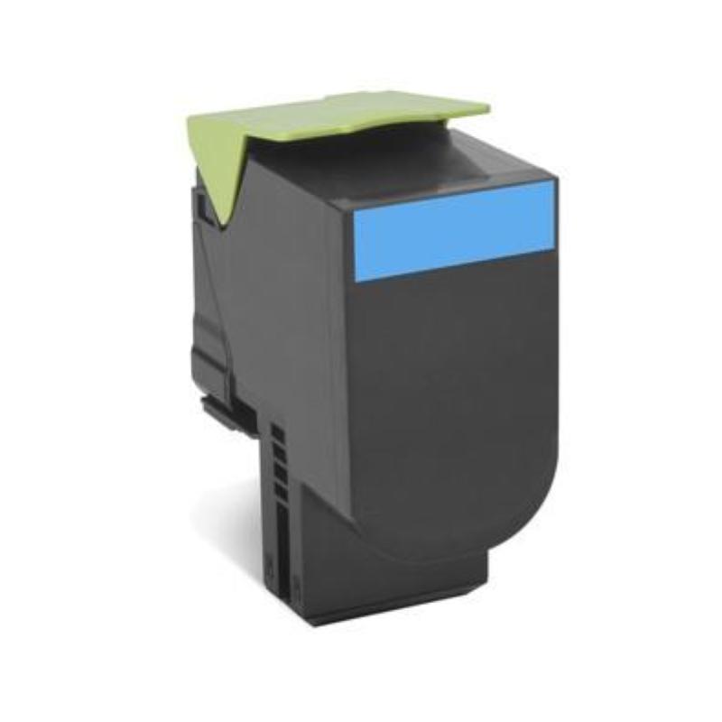 Lexmark 702hc cartuccia toner 1 pz originale ciano
