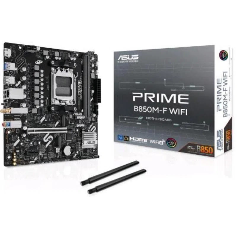 Asustek mb asus prime b850m-f b850 am5 2xddr5dc-8400(oc) hdmi 1xpcie5.0x16 4xsata3 2xm.2 usb3.2 gblan matx 90mb1n90-m0eay0 — 2