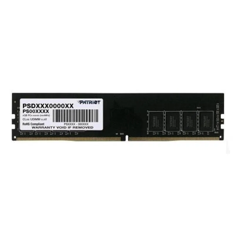 Patriot signature memoria ram dimm 1x16gb 3.200mhz tipologia ddr4 tecnologia dimm black