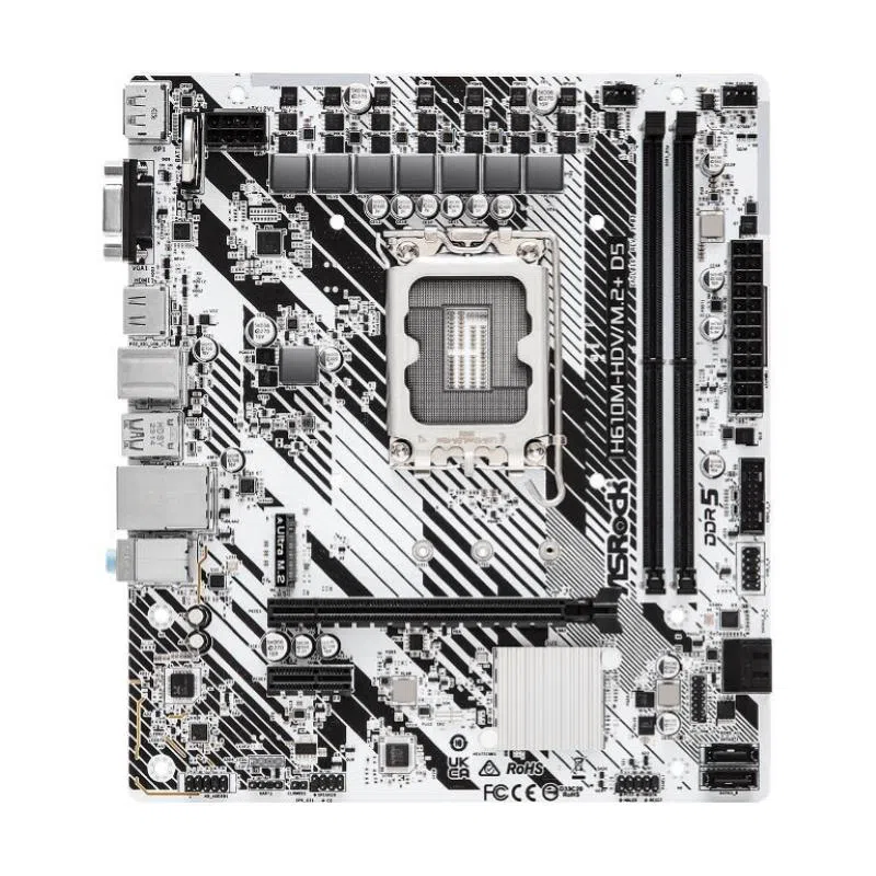 Scheda madre h610m-hdv/m.2+ d5 sk 1700 (90-mxbm50-a0uayz) — 2