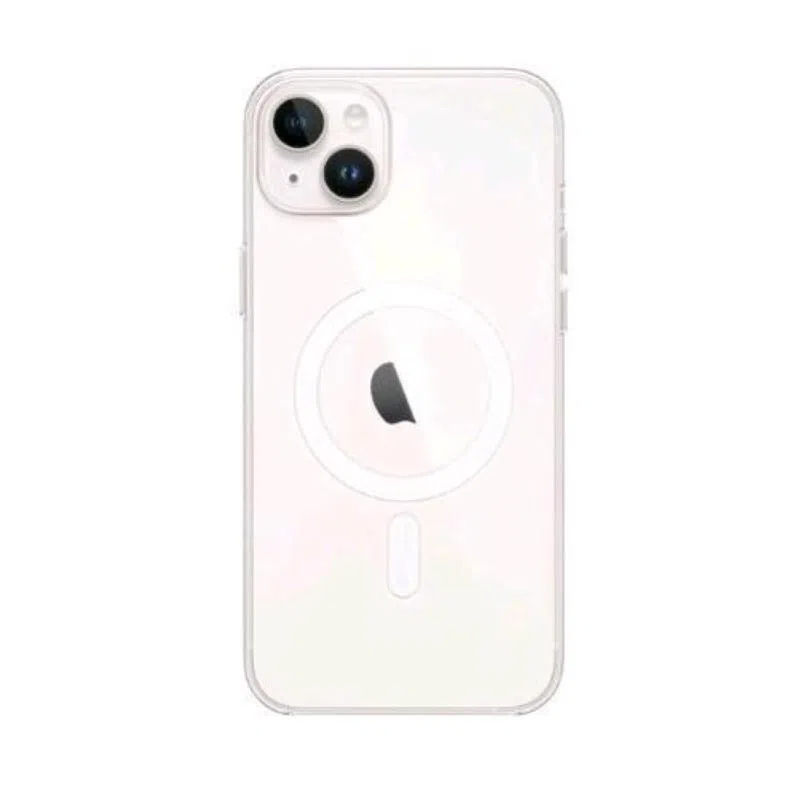 Apple iphone 14 plus cover con magsafe in policarbonato trasparente