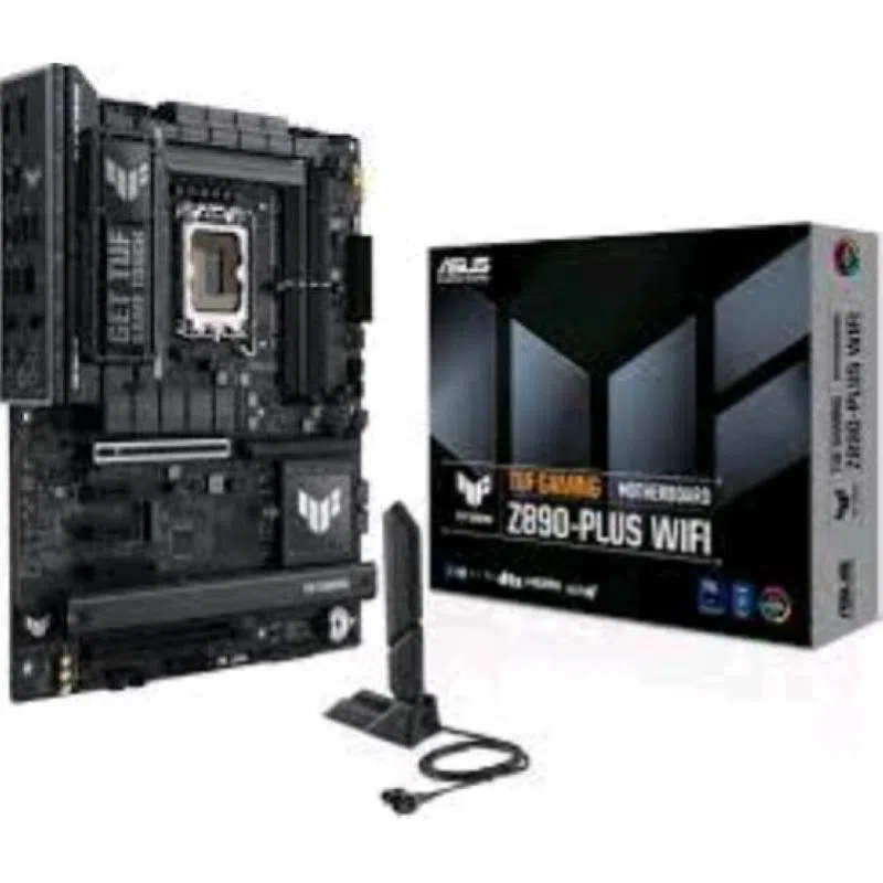 Asus tuf gaming z890-plus wifi scheda madre intel atx 16121 fasi di alimentazione slot ddr5 pcie 5.0 gpu di nuova generazione 1xusb4 1xusb 20gbps 4 slot m.2 wi-fi 7 intel 2.5 gb — 2