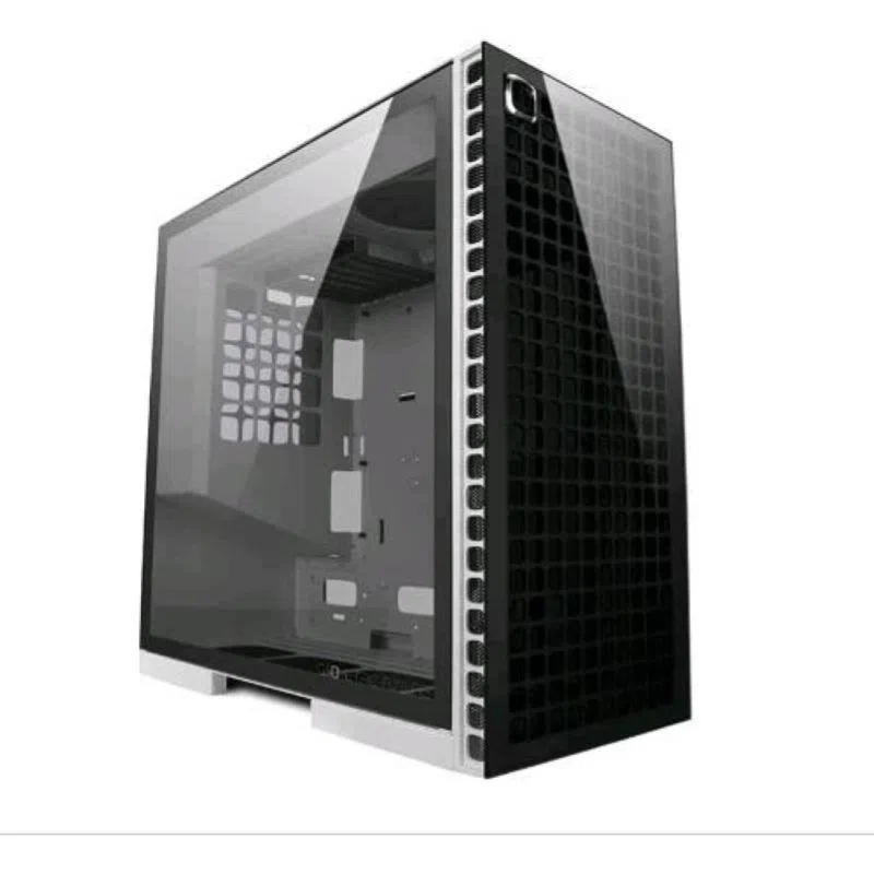 Geometric future m6 cezanne case mid tower vetro temperato mini itx/matx/atx/e-atx bianco-nero