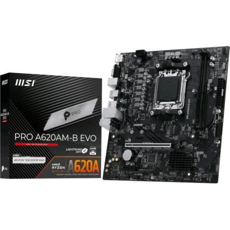 Msi pro a620am-b evo scheda madre amd a620a socket am5 atx — 2