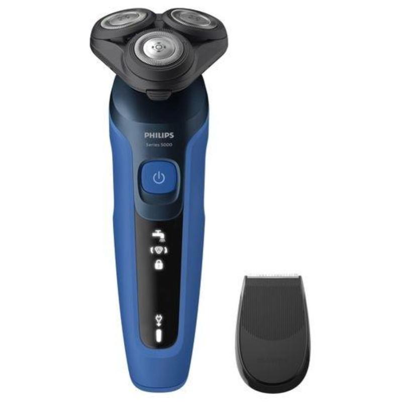 Philips s5466/17 rasoio elettrico wet & dry ricaricabile 3 testine blu nero