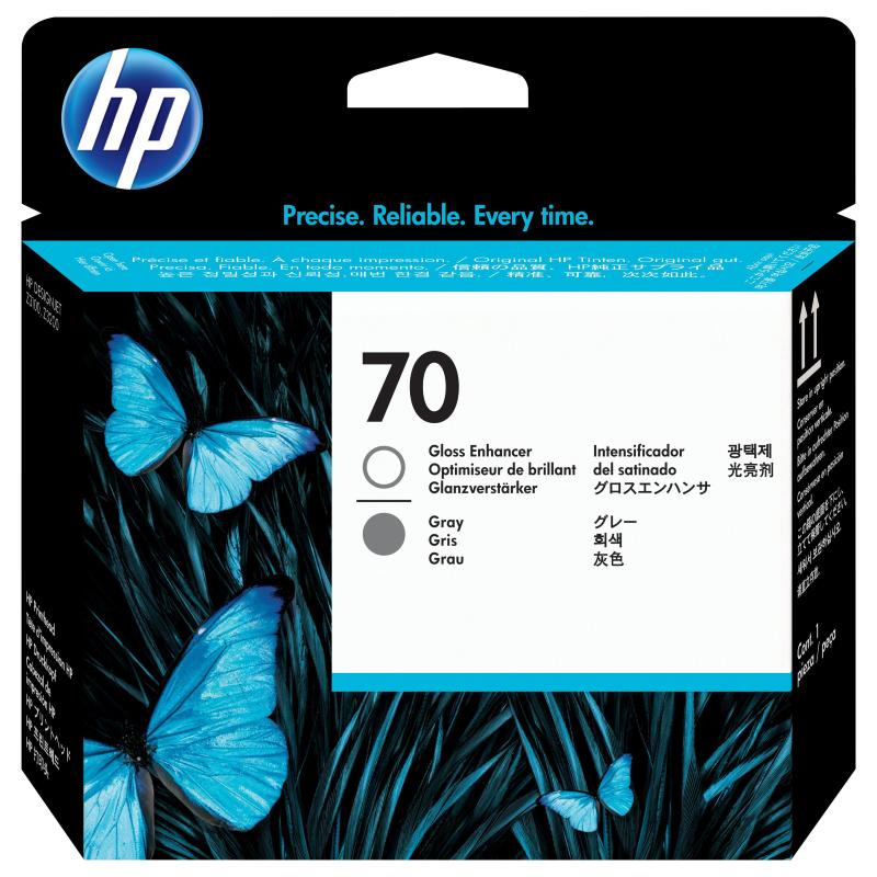 Hp ottimizzatore di lucentezza e testina di stampa grigio designjet 70