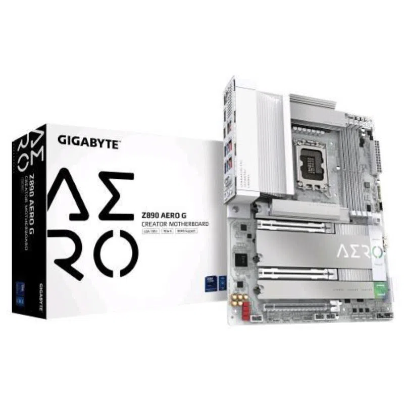 Gigabyte z890 aero g scheda madre - supporta cpu intel core ultgigabyte z890 aorus elite x ice scheda madre - supporta cpu intel core ultra (serie 2), vrm a 16+1+2 fasi, fino a 9500mhz ddr5 (oc), 1xpcie 5.0 + 4xpcie 4.0, wi-fi 7, lan 2.5gbe, thunderbolt 4