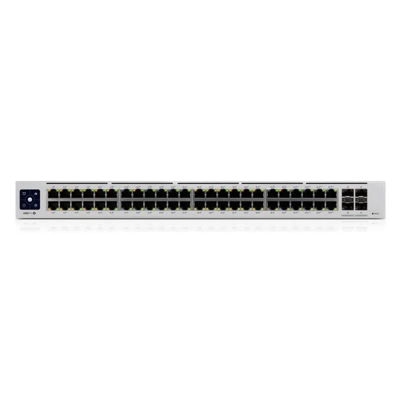 Switch 48p poe lan gigabit ubiquiti usw-pro-48-poe gen2 600w config. con ril.aut. poe+8023at e poe++802.3bt - 2p sfp+