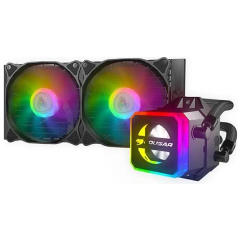 Cougar dissipatore a liquido poseidon elite 360 argb black liquid cooler