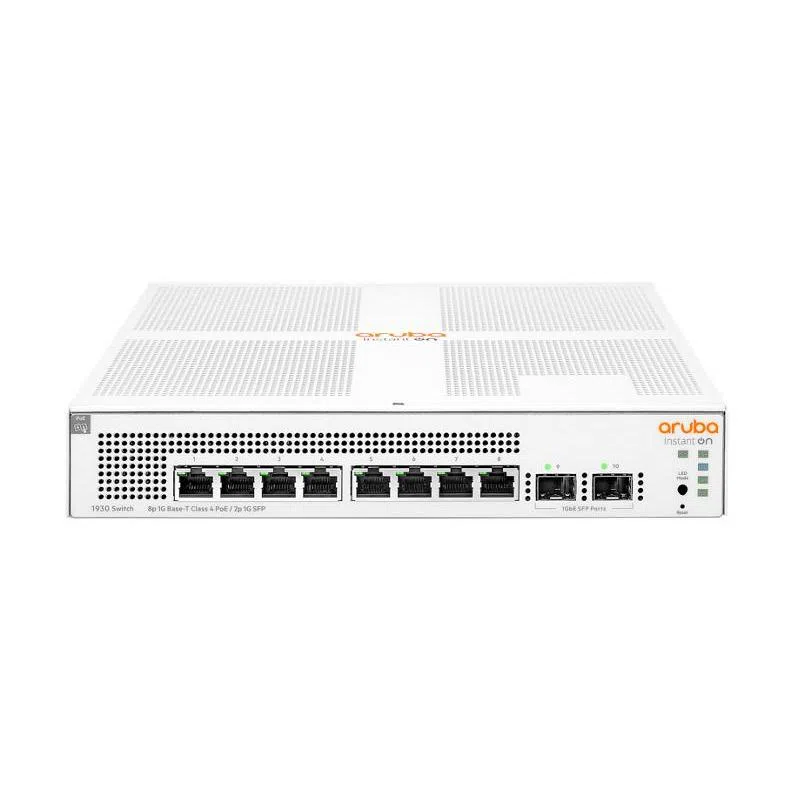 Switch aruba istant on jl681a 1930 8g managed 8xrj45 10/100/1000 poe 124w + 2sfp 1gbe lifetime warranty fino:07/05