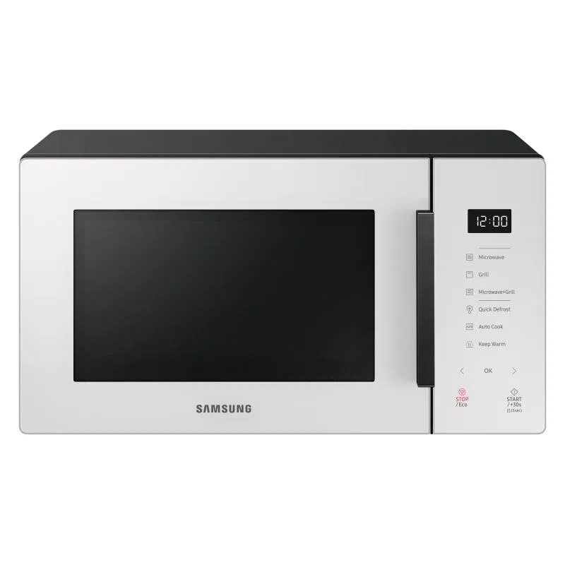 Samsung mg23t5018ge forno a microonde con grill capacita`23 litri potenza 800w sistema tds quick defrost cottura a vapore home dessert vaporiera porcellana