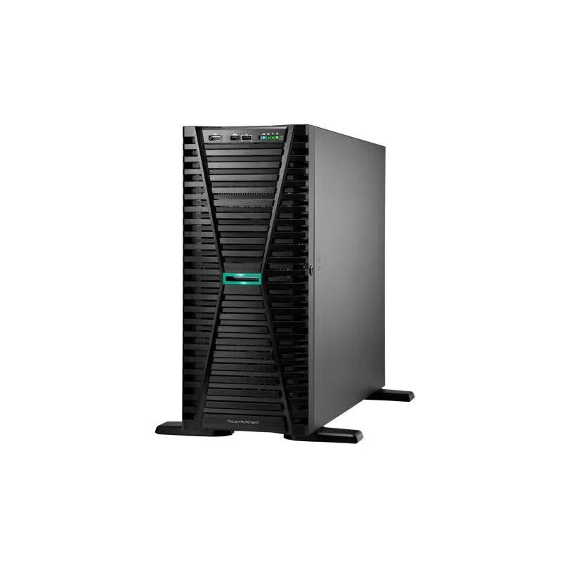 Hpe proliant ml110 gen11 4510 12-core 1p 64gb-r mr408i-o 8sff 2x480gb ssd 2x1000w rps eu server — 2