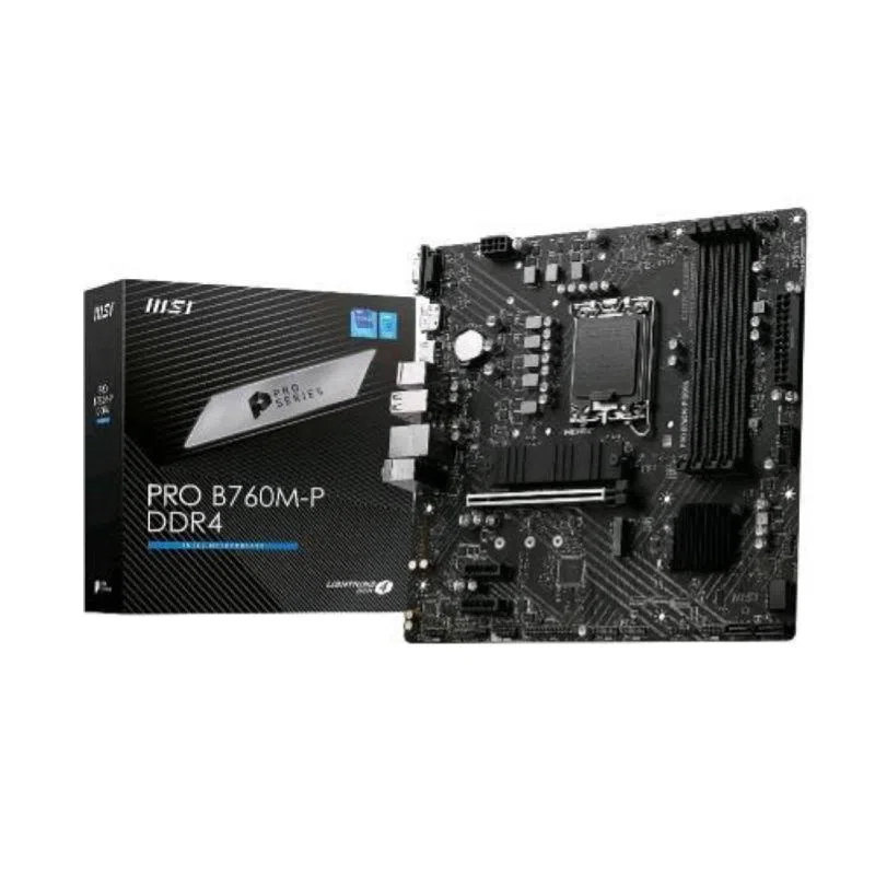 Msi pro b760m-p ddr4 scheda madre intel b760 lga 1700 micro atx — 2