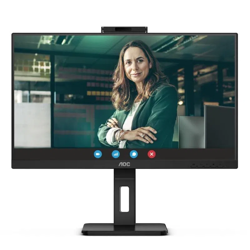 Aoc 24p3cw 23.8 led full hd ips 16:9 300 cd/mq 4 ms 1000:1 75 hz hub usb 3.2 gen 1 65 w -webcam- 1 x hdmi 2 x displayport nero — 2