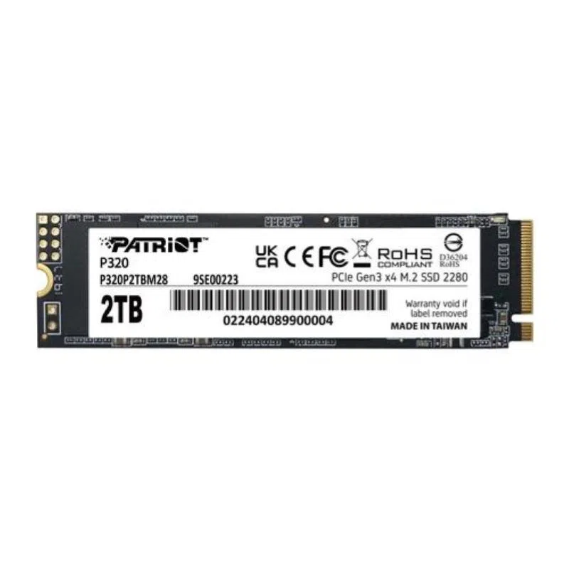 Patriot ssd p320 2tb m.2280 pci-e r/w 3000/2200mb/s — 2