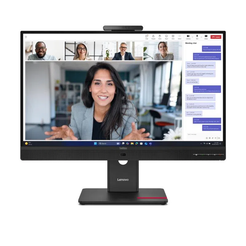 Monitor lenovo thinkvision t24v-4v 64b6mat1eu 23.8fhd ips ag 16:09 4ms 250cd/m2 3y cam mm vesa hdmi dp vga tilt swiv pivot lift — 2
