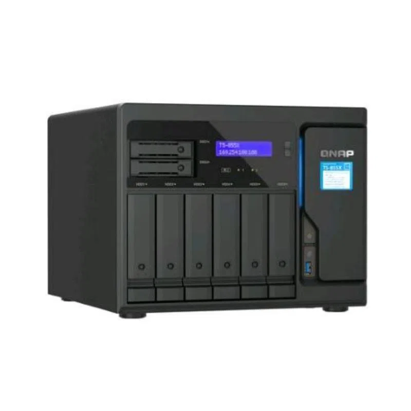 Qnap ts-855x san tower collegamento ethernet lan nero c5125