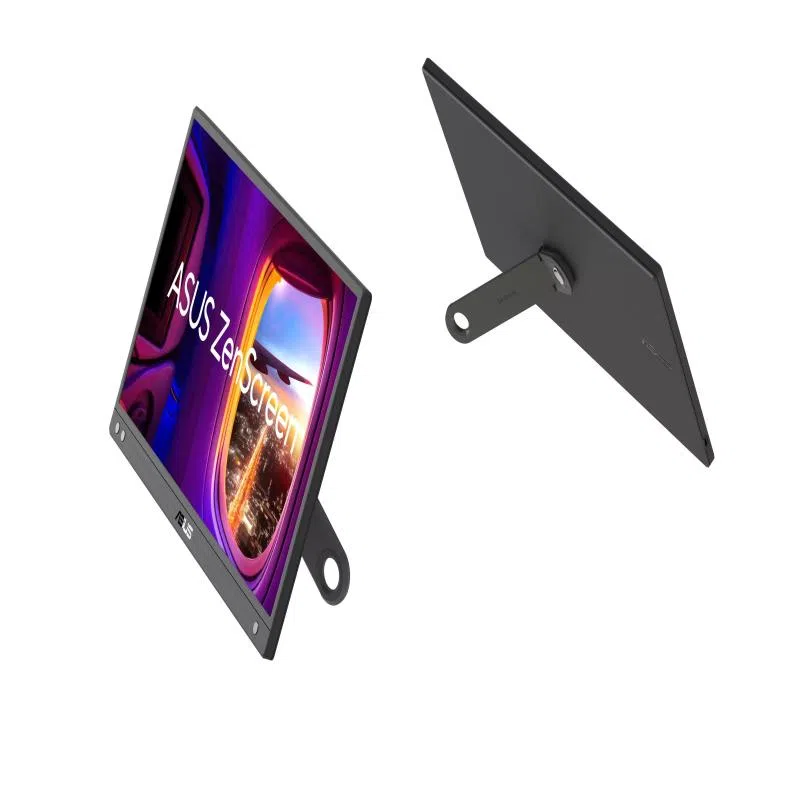 Asus zenscreen mb166cr monitor portatile da 16â? pollici (15.6) full hd (1920x1080) ips usb type-c anti-sfarfallio filtro luce blu superficie antiriflesso cavalletto di supporto a 360° nero
