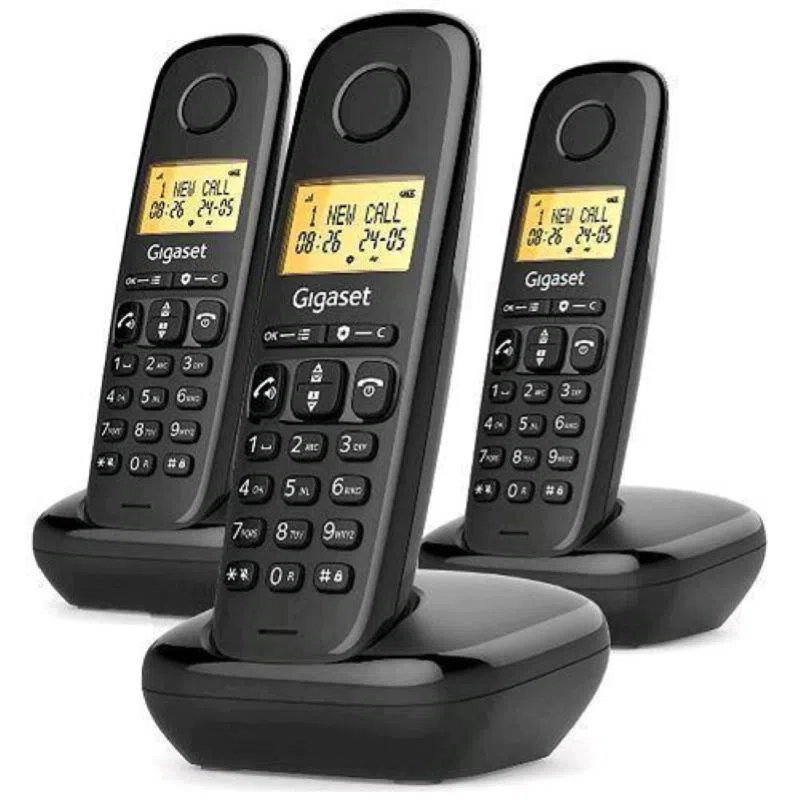 Gigaset start 100 cordless black trio — 2