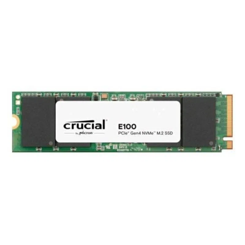 Crucial e100 ssd m.2 nvme pcie 4.0 480gb per pc - unita` a stato solido veloce