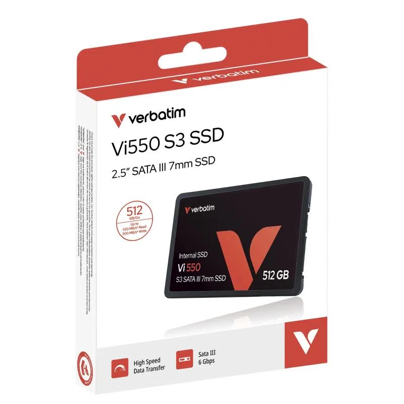 Verbatim ssd vi550 512gb 2,5 sata3 560/535 mb/s — 2