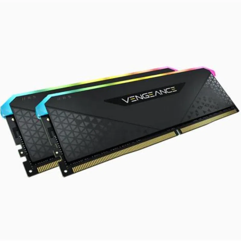 Corsair ram vengeance rgb rs 32gb 2x16gb ddr4 3200 pc4-25600 c16 1.35v desktop memory — 2