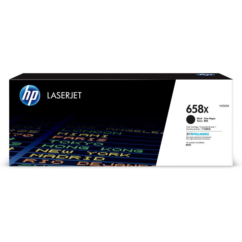 Hp cartuccia toner nero originale laserjet 658x ad alta capacità