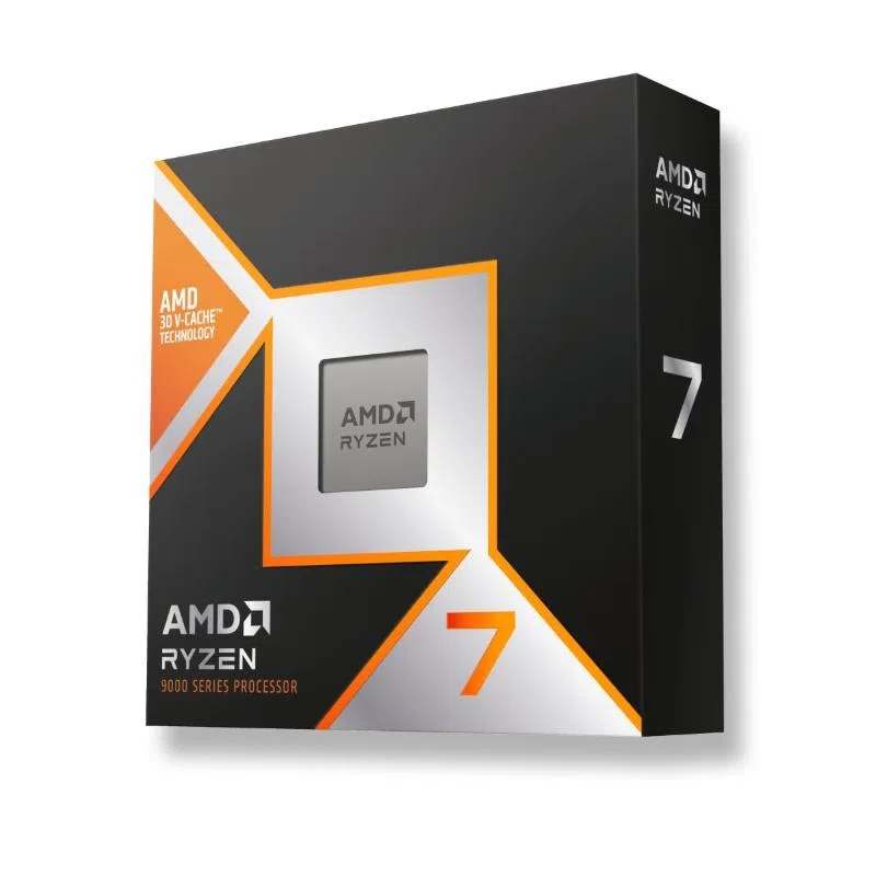 Amd processori cpu amd ryzen7 9800x3d am5 5,2ghz 8core box 104mb 120w no fan