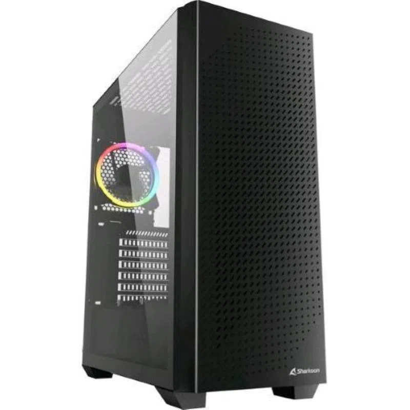 Sharkoon vs9 rgb midi atx pc case nero — 2