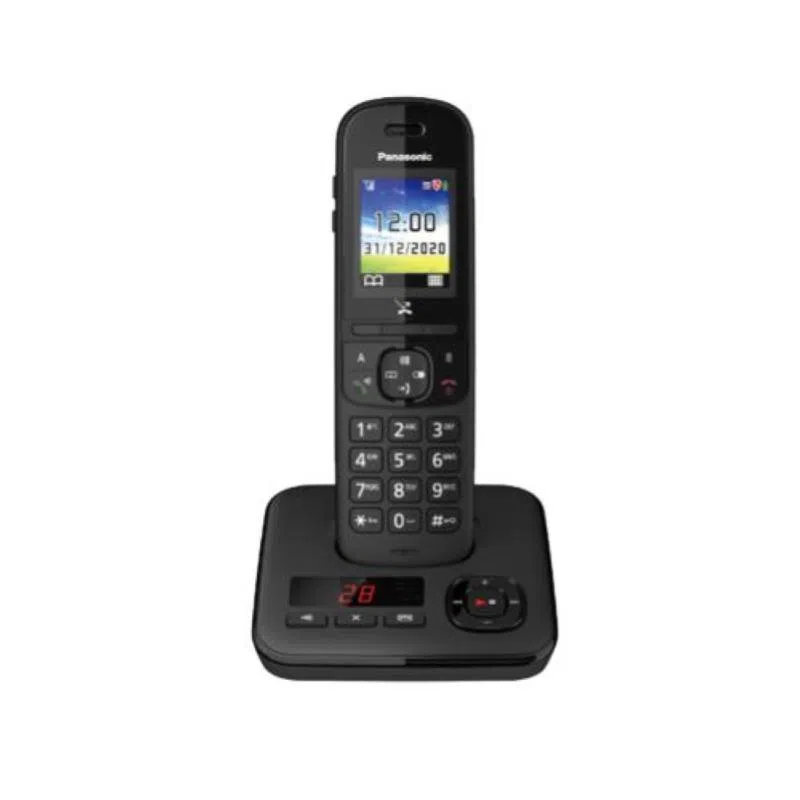 Panasonic tgh720 telefono cordless con segreteria telefonica blocco chiamate automatico base di ricarica inclusa