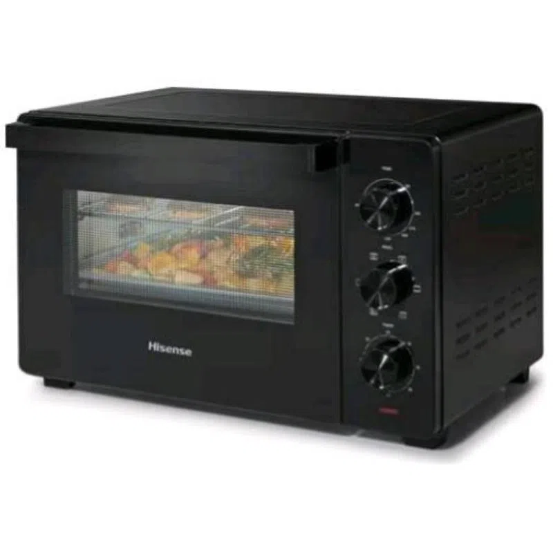 Hisense hom30m fornetto eletrico 1600w 30 lt 3 livelli di cottura luce interna termostato regolabile con timer nero