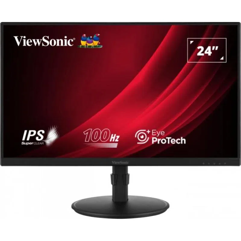 Viewsonic mon 24ips fhd hdmi dp vga 99%rgb 100hz vg2408a mm reg alt pivot usb