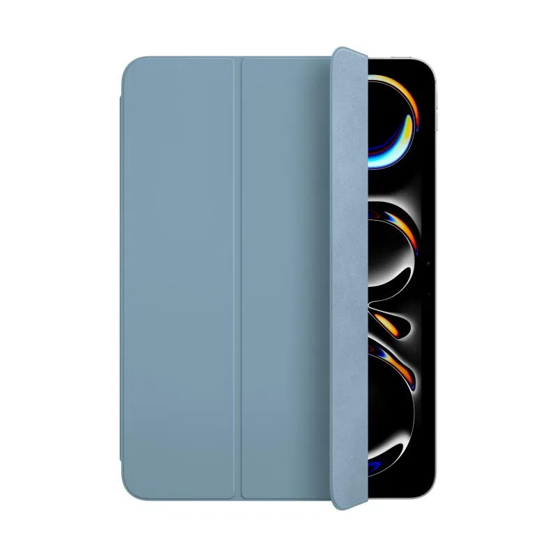 Apple ipad pro 11 (m4) custodia smart folio flip cover denim
