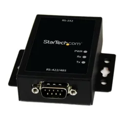 Startech.com convertitore industriale per porte seriali da rs232 a rs422/485 con protezione esd da 15 kv