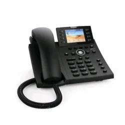 Snom d335 telefono fisso ip display 2.7 a colori 12 sip identita poe 2x gigabit ethernet nero