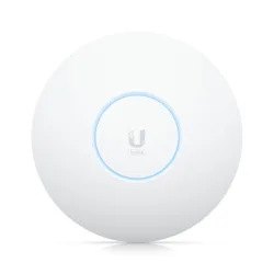 Ubiquiti u6-enterprise access point wireless tri band 2.4/5/6 ghz 4800 mbit/s 4x4 mimo 2.5gbe uplink poe 600+ dispositivi parete/soffitto
