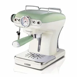 Ariete 1389 macchina da caffè espresso di design - per polvere e cialde ese - filtro 1 e 2 tazze - montalatte - 850 watt
