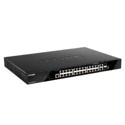 D-link dgs-1520-28mp/e switch di rete gestito l3 gigabit ethernet (10/100/1000) supporto power over ethernet (poe) 1u nero