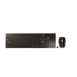 Cherry dw 9100 slim tastiera mouse incluso rf senza fili + bluetooth qwerty inglese us nero