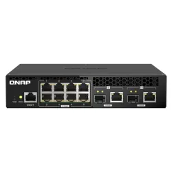 Qnap qsw-m2108r-2c switch di rete gestito l2 2.5g ethernet (100/1000/2500) supporto power over ethernet (poe) nero