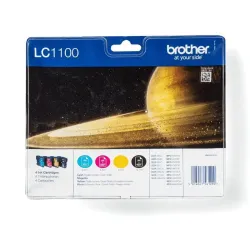 Brother LC1100VALBP cartuccia d'inchiostro 4 pz Originale Nero, Ciano, Magenta,