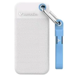 Verbatim pocket ssd 1tb esterno portatile usb-c 3.2 gen 2 (3.1 gen 2) lettura 10.000 mb/s scrittura 10.000 mb/s blu, bianco