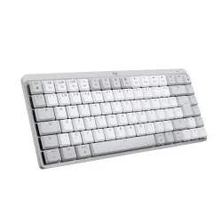 Logitech mx mini mechanical for mac tastiera bluetooth qwerty us international grigio, bianco