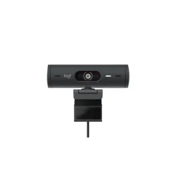Logitech brio 505 webcam full hd 4 mp correzione automatica dell`illuminazione inquadratura automatica 2 microfoni con riduzione del rumore msft teams google meet zoom graphite