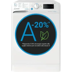 Indesit Lavatrice 9kg Inverter Vapore A-20% 1400giri Bwe 91498x Wkv 8050147684498
