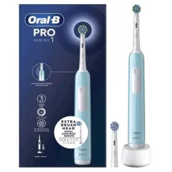 Braun oral b pro1 spazzolino elettrico ricaricabile con 2 testine blu
