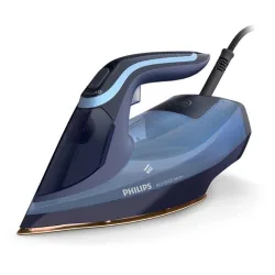 Philips dst8020/20 azur sere 8000 ferro da stiro a vapore 3.000 w colpo vapore 240gr capacitaì 300 ml piastra steamglide elite blu